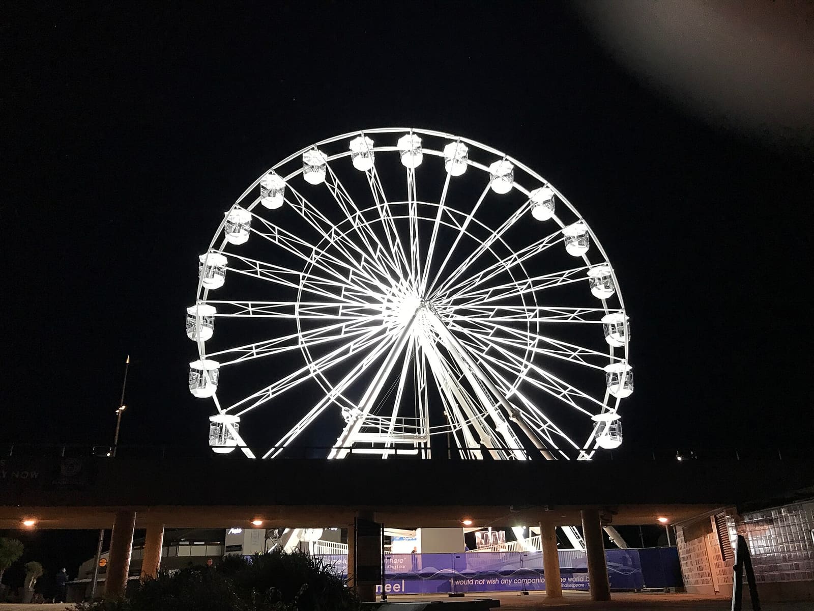 Bournemouth lit up after dark